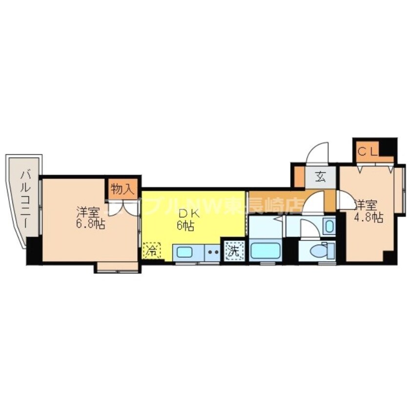 間取図 タウンコート中町