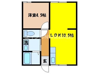 間取図 長崎市電５系統<長崎電気軌道>/石橋駅 バス9分バス・南町下車:停歩7分 2階 築49年