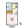 グレープハウス　Ⅰ 1Kの間取り