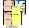 サンライズヒル福田　Ｅ棟 2LDKの間取り