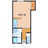 アステール春木 1Rの間取り