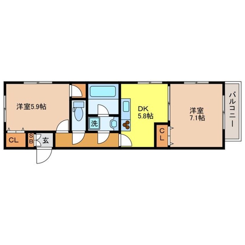 間取図 プラネット3