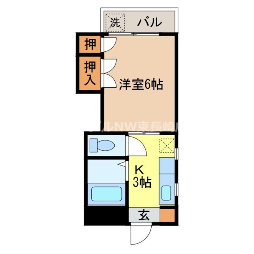 間取図 キャッスル東山手