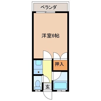 間取図 長崎本線/鳥栖駅 徒歩12分 1階 築38年