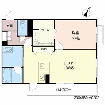 間取図 シャーメゾンオルテンシア