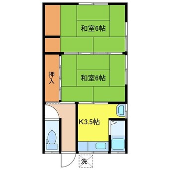 間取図 長崎本線/長崎駅 徒歩9分 1階 築50年