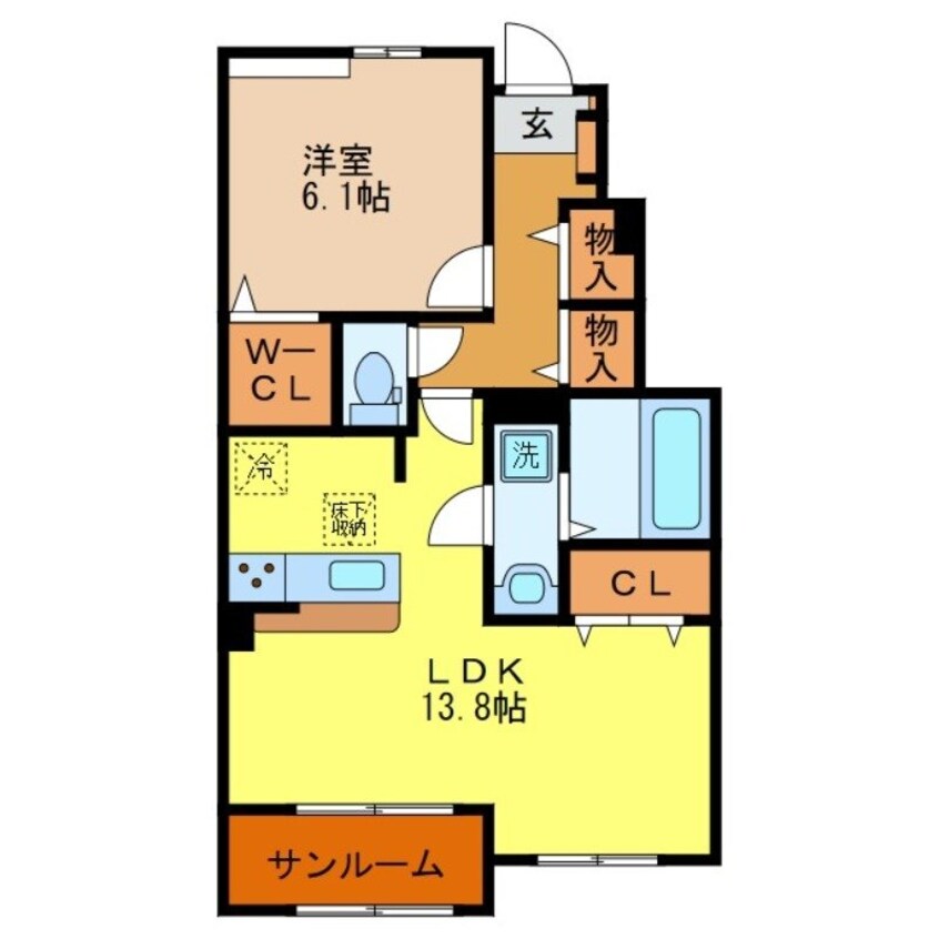 間取図 カルムフラン