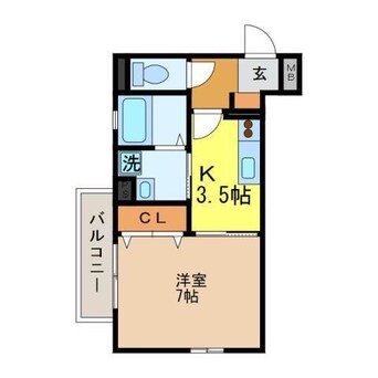 間取図 エスペランサ本原
