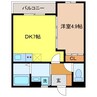 Residence戸石 1DKの間取り