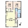 ヴィレスト楓 2LDKの間取り