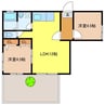 長崎市電３系統<長崎電気軌道>/蛍茶屋駅 徒歩21分 1階 築59年 2LDKの間取り