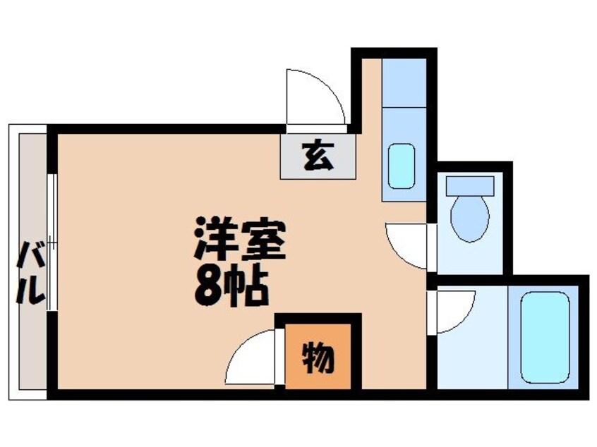 間取図 長崎市電１系統<長崎電気軌道>/住吉駅 徒歩5分 3階 築45年