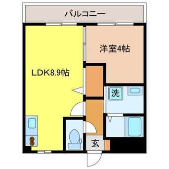 間取図 SunnyPlace戸町