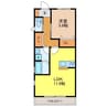 Rilly 1LDKの間取り