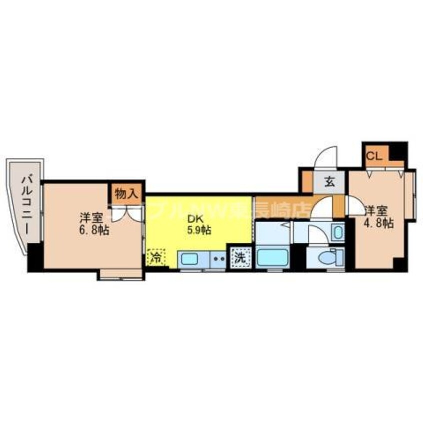 間取図 タウンコート中町