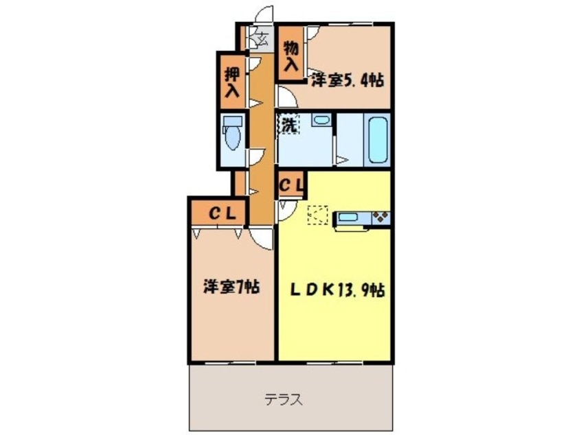 間取図 ヴィラウィステリア新小が倉 A棟