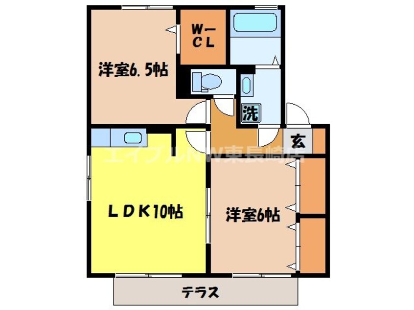 間取図 長崎市電１系統<長崎電気軌道>/崇福寺駅 徒歩21分 1階 築18年