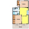 メゾンド山下Ⅰ 2LDKの間取り
