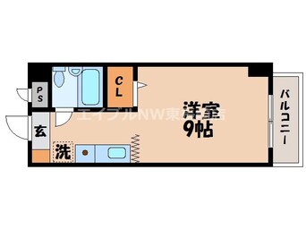 間取図 長崎市電１系統<長崎電気軌道>/住吉駅 徒歩2分 5階 築33年