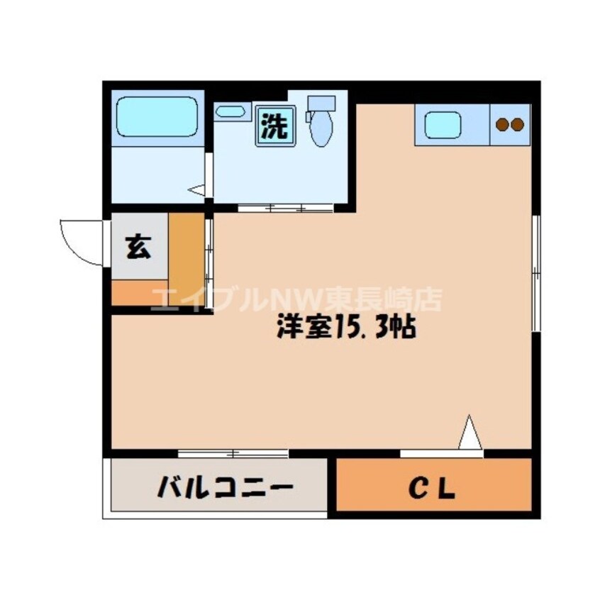 間取図 レセンテ東長崎