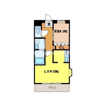 間取図 長崎本線/肥前古賀駅 徒歩55分 1階 築12年