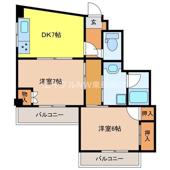 間取図 グレースコートアゼリア