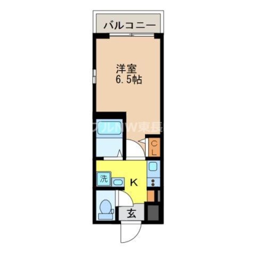 間取図 長崎市電１系統<長崎電気軌道>/原爆資料館駅 徒歩2分 1階 築4年