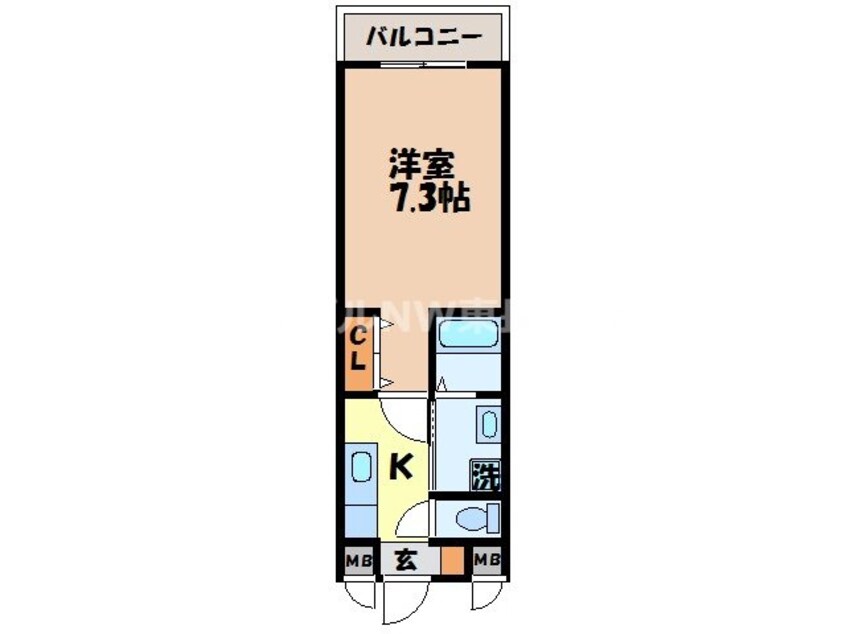 間取図 スクウェアヒルズ中園