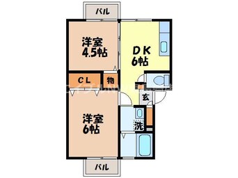 間取図 ロワベール三原