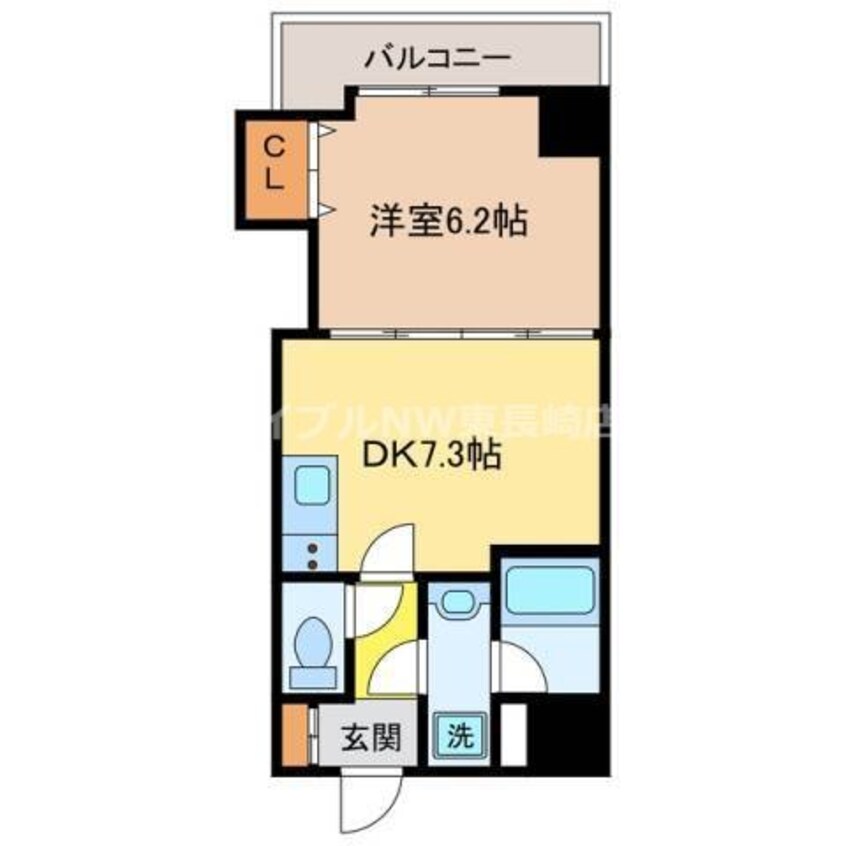 間取図 クオーレ出島