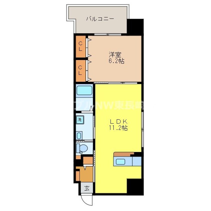 間取図 ファミーユ南蛮