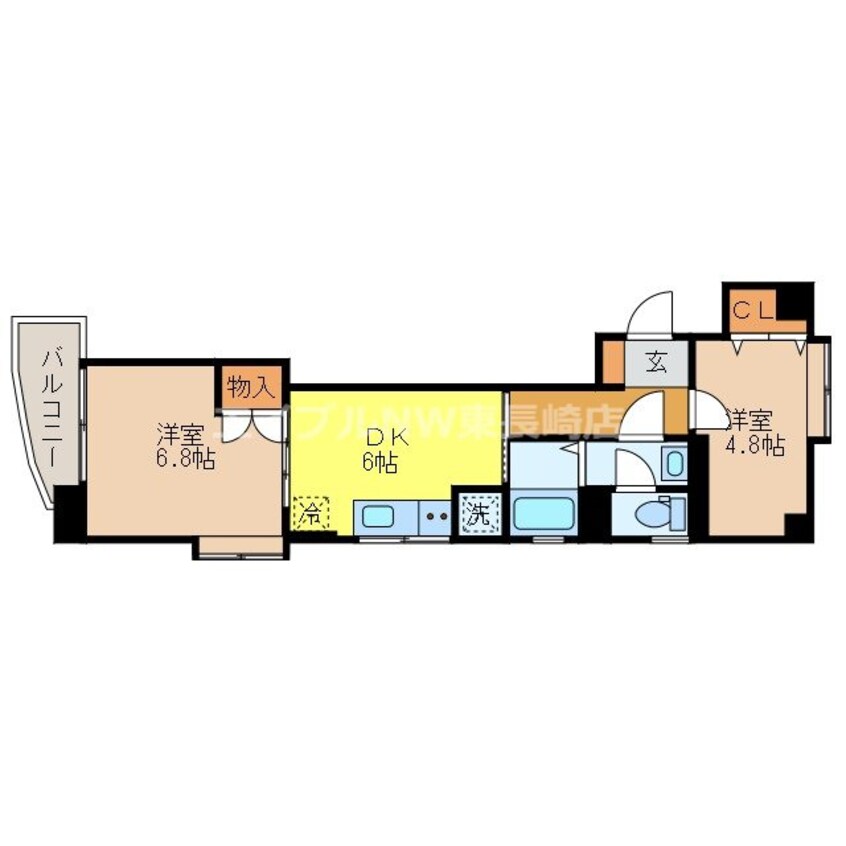 間取図 タウンコート中町