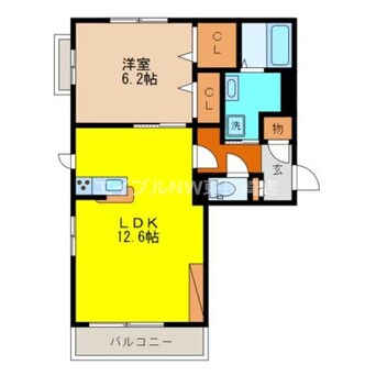 間取図 長崎本線/道ノ尾駅 徒歩4分 1階 築7年