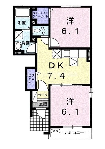 間取図 ウィング　メゾンC