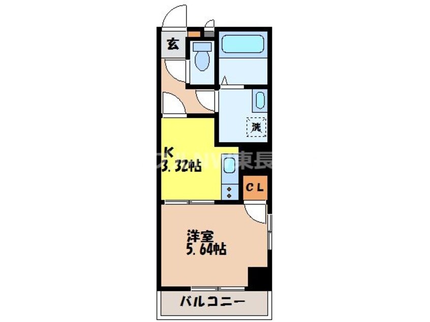 間取図 グラッチェ目覚