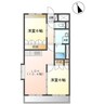 エムズガーデン 2LDKの間取り