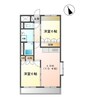 エムズガーデン 2LDKの間取り