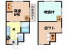 ブルーハイツ辻町 1Kの間取り