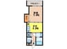 Tsビル 1DKの間取り