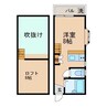 カーサヴェルデ梁川 1Rの間取り