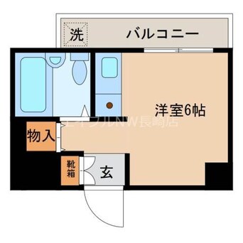 間取図 キャスティール五島町