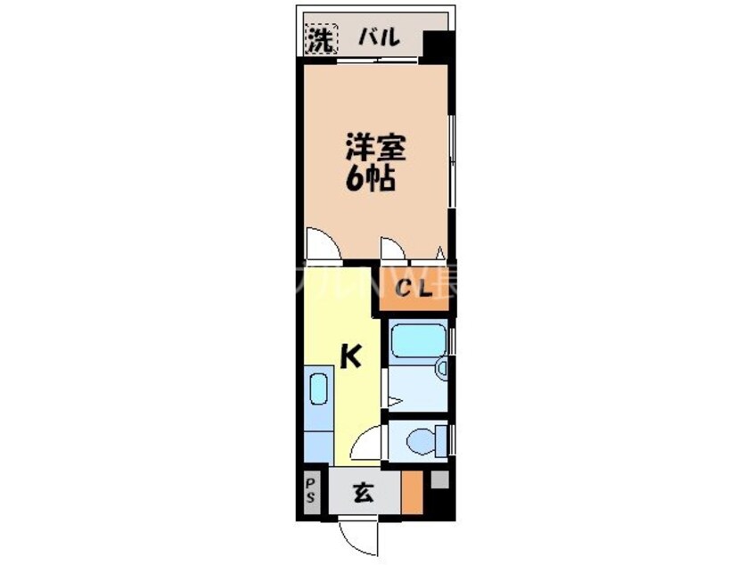 間取図 コーポＭＳ ２