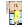 セントポリア泉 1Kの間取り