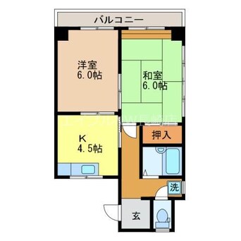 間取図 ハイツ椿坂