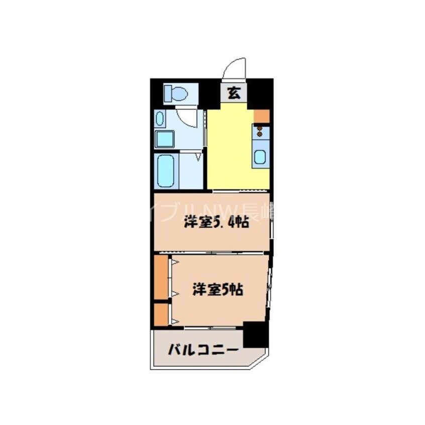 間取図 スカイコート西山