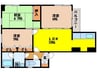 七福マンション八幡町 3DKの間取り