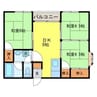 ガーデンハイツ風頭 3LDKの間取り