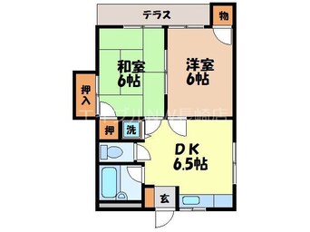 間取図 長崎市電１系統<長崎電気軌道>/平和公園駅 徒歩16分 1階 築27年