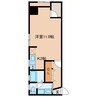 Jプレイス 1Kの間取り