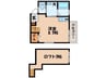 アメニティ東小島Ⅰ 1Rの間取り